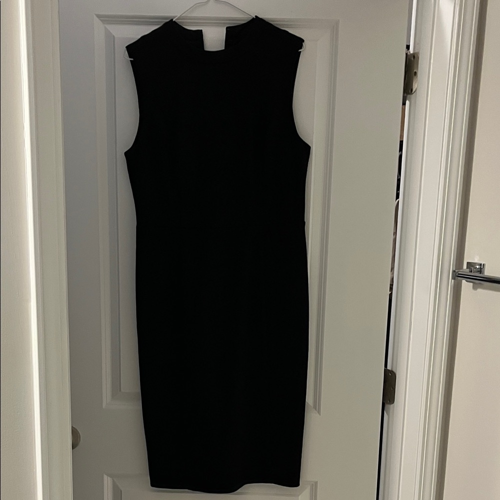LOFT Black Midi Dress